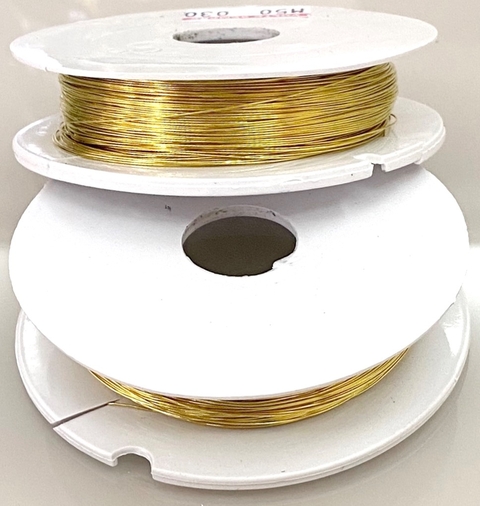 COD 4749 - Fio Metálico (Cooper) Dourado 0.30 - 50 Metros
