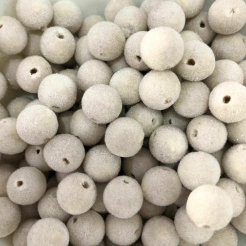 COD 3304 - Bola Aveludada 8mm Creme - 10gramas