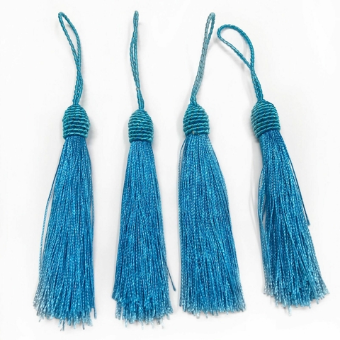 COD 9032 - Tassel de Luxo 9,0cm Azul Celeste - Unidade