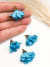 COD 2992 - Tassel em Forma de Flor Azul Claro - 2 Unidades