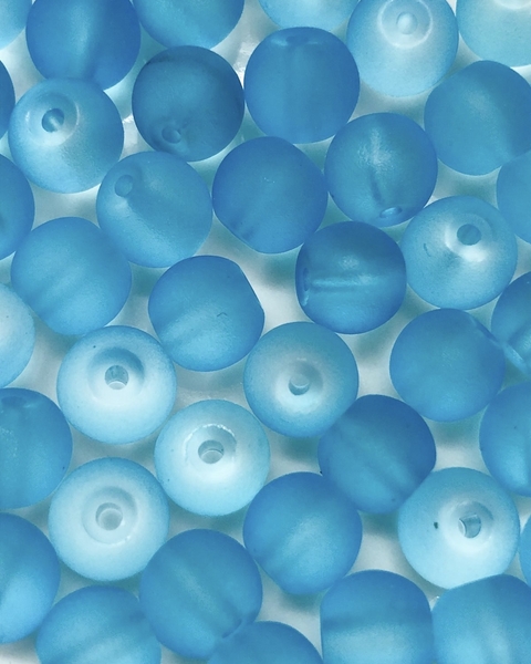 COD 6932 - Conta de Murano 8mm Turquesa - 25 unidades