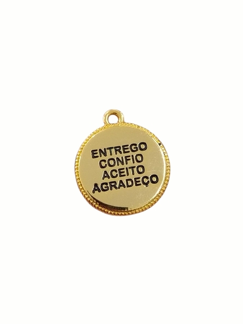 COD 6132 - Pingente Medalha 28mm Oração - Unidade - comprar online