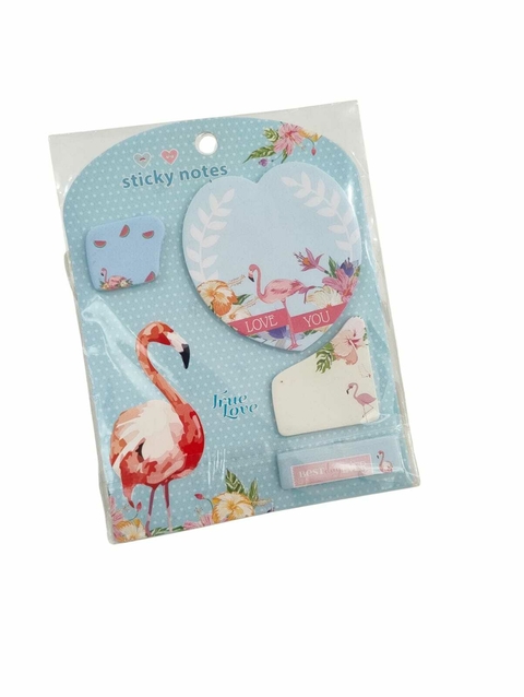 COD PC159 - Post It Autocolante Flamingo - Unidade