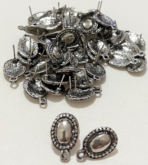 COD 3269 - Pino Para Brinco Prata Velha - PAR