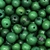 COD 8520 - Semente de Açaí 10mm Verde Bandeira - 25 Unidades