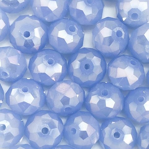 COD 9338 - Cristal 12mm Azul Céu Irizado - Aprox. 60 Pedras