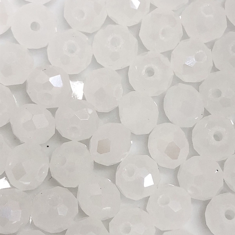 COD 1522 - Cristal 10mm Branco Fosco AB - Aprox. 65 Pedras