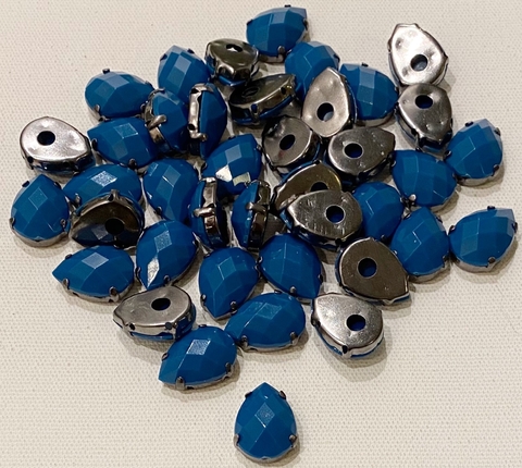 Engrampado Gota 13x18 Azul Petróleo - Unidade