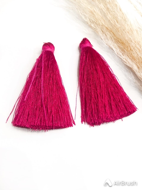 COD 3126 - Tassel Franja 6,5cm Fuchsia - PAR