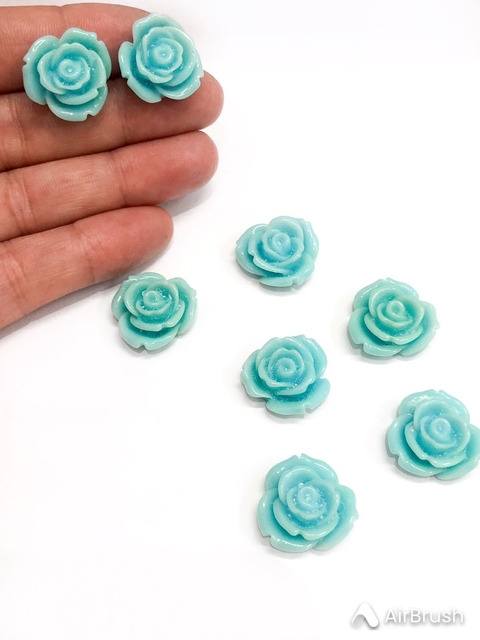 COD 9655 - Flor de Acrílico Passante (2,0cm) - 2 Unidades