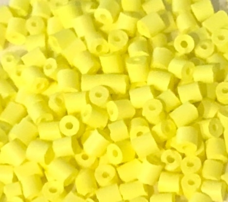 Tubinho de Vidro 4,20mm Amarelo Neon - 10 Gramas