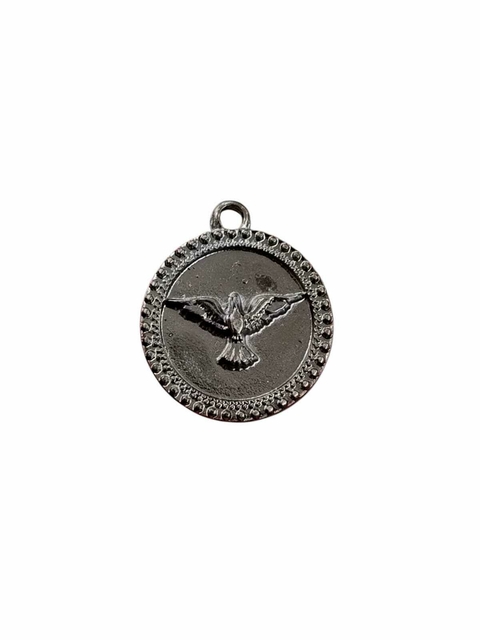 COD 5300 - Pingente Medalha Grafite 34mm Espírito Santo (Ideal P/Resinar) - Unidade - comprar online
