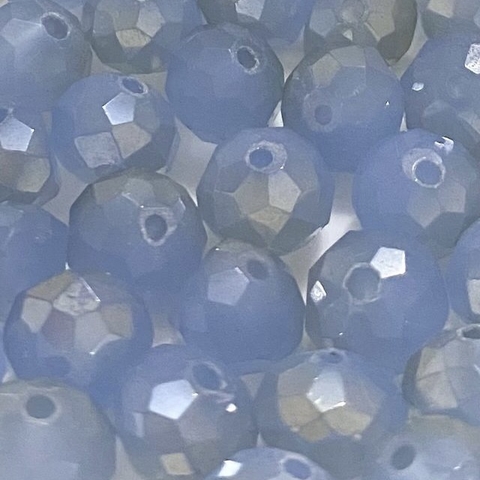 COD 8777 - Cristal 12mm Azul Céu Irizado - Aprox. 60 Pedras