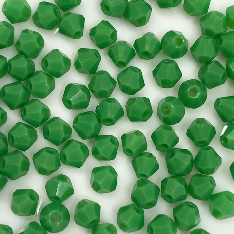 COD 9317 - Cristal 4mm Balão Verde Bandeira - Com Aprox. 80 pedras