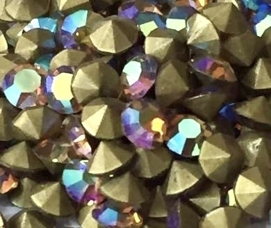 COD 7327 - Pedra de Strass SS10/PP21 Quartz AB - 30 Unidades