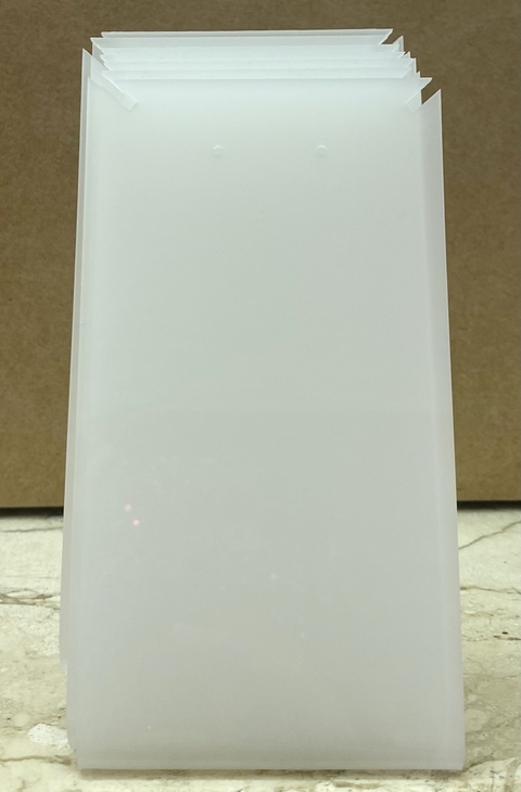 COD 6512 - Expositor de Acrílico Para Brinco Branco - Unidade