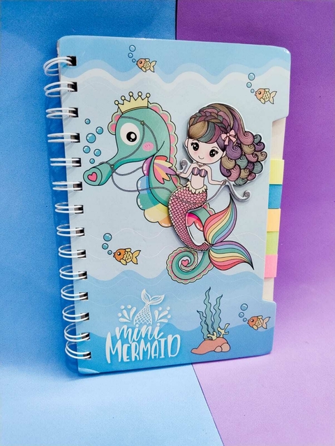 COD PC108 - Caderno C/Lembretes 20x12.5 Sereia - Unidade