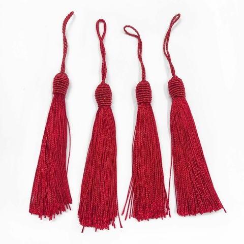 COD 9037 - Tassel de Luxo 9,0cm Vermelho - Unidade