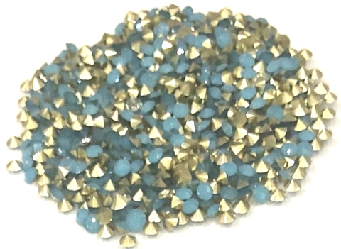 COD 2683 - Pedras de Strass SS12/PP24 Pacific Blue Opal - Pacote com 30 Pedras.