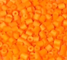Tubinho de Vidro 4,20mm Laranja Neon - 10 Gramas