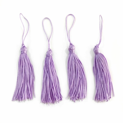 COD 3320 - Tassel de Malha 7,0cm Roxinho Lavanda - Unidade