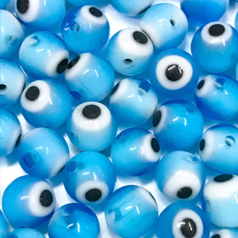 COD 1335 - Olho Grego de Murano 8mm - 10 unidades