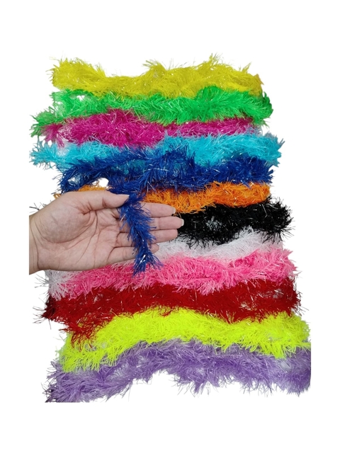 COD 6019 - Marabu de Pluma Colorido 1 Metro e 40 CM - Unidade