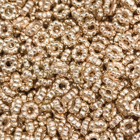 COD 6997 - Abs Florzinha 6mm Dourado - 10 Gramas