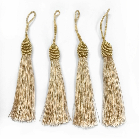 COD 9064 - Tassel de Luxo 9,0cm Dourado Claro - Unidade