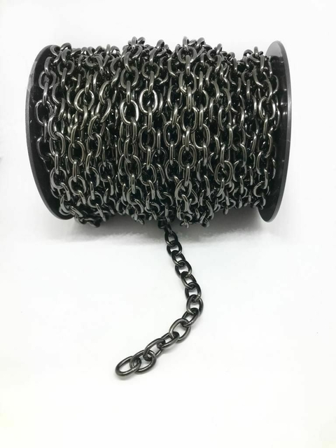 COD 5443 - Corrente Cadeado 2.0cm Grafite - Meio Metro