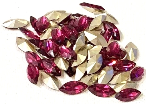 COD 3944 - Chaton Base Côncava 7x15 Navete - 2 Unidades