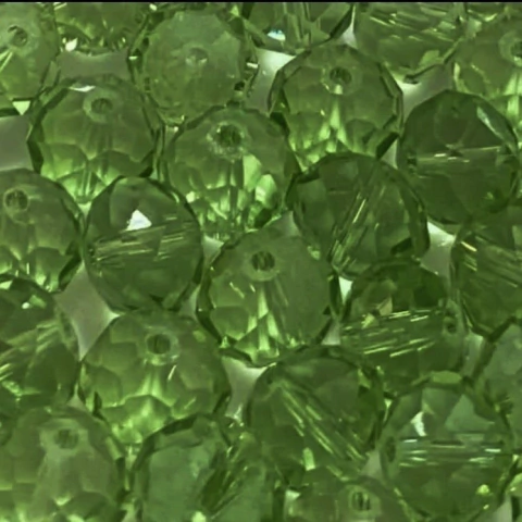 COD 587 - Cristal 10mm Quartz Verde - Aprox. 65 Pedras