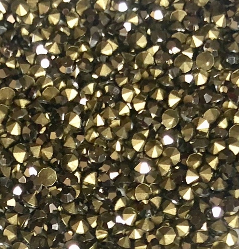 COD 2837 - Pedras de Strass SS10/PP21 Hematite - 30 Unidades.