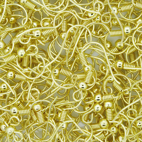 COD 4779 - Anzol Para Brincos Dourado - 5 Pares