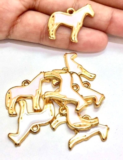 COD 6196 - Pingente Cavalo Esmaltado - Unidade