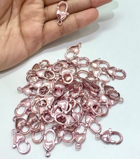 COD 6283 - Pingente Fecho Fake Rosa - Unidade
