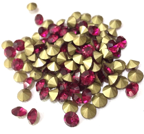 COD 5958 - Pedra de Strass SS28 Fuchsia - 10 Unidades