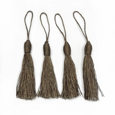 COD 9054 - Tassel de Luxo 9,0cm Marrom - Unidade