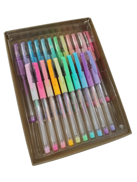 COD PC167 - Kit de Canetas Gel C/Essência C/22 Canetas
