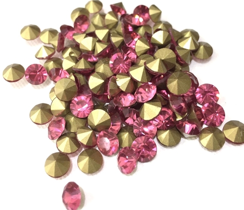 COD 5953 - Pedra de Strass SS28 Rose - 10 Unidades