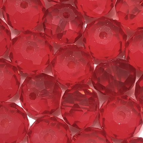 COD 27 - Cristal 10mm Quartz Vermelho - Aprox. 65 Pedras
