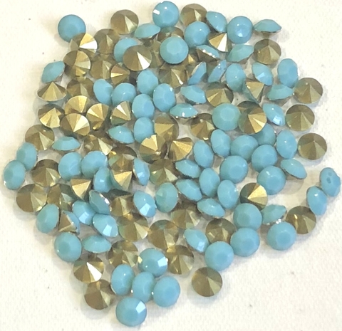 COD 2698 - Pedra de Strass SS28 Turquoise - 10 Unidades