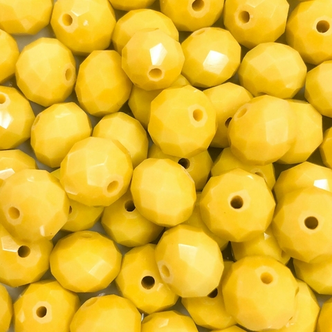 COD 5301 - Cristal 10mm Amarelo Dente de Leão - Aprox. 65 Pedras