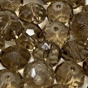 COD 8780 - Cristal 12mm Marrom Escuro - Aprox. 60 Pedras