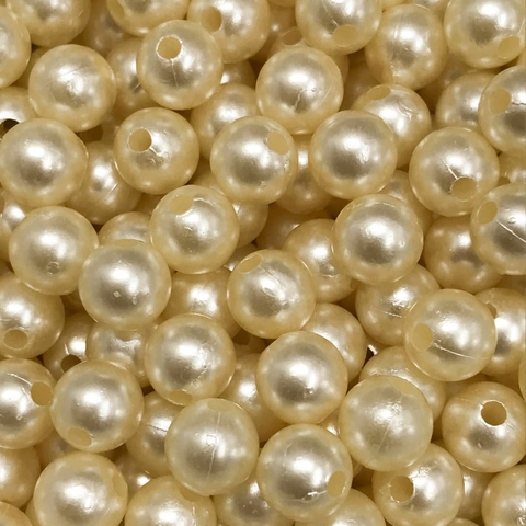 COD 6312 - Pérola de Abs 8mm Pêssego Perolado - 10 Gramas