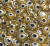 COD 2141 - Pingente Olho Grego 8mm Amarelo - Unidade