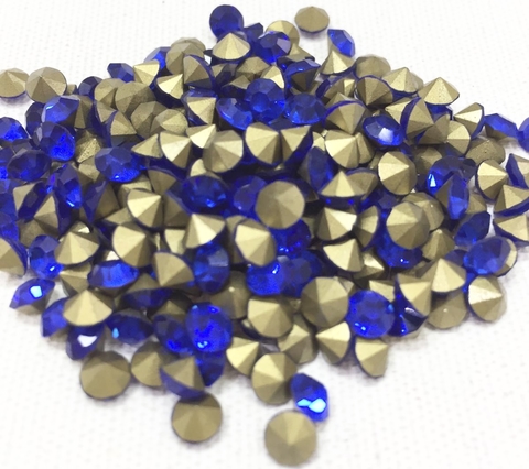 COD 6568 - Pedras de Strass SS20 Sapphire - Pacote com 10 Pedras
