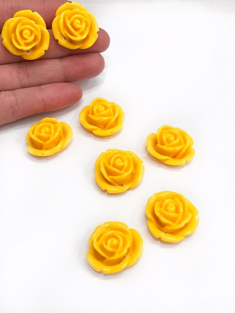 COD 1999 - Flor de Acrílico Passante (2,5cm) - 2 Unidades