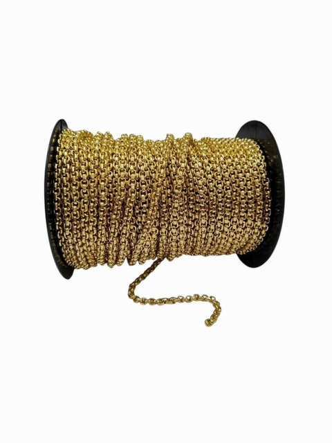 COD 8444 - Corrente Veneziana Snake 2.0MM Dourado - Metro - comprar online