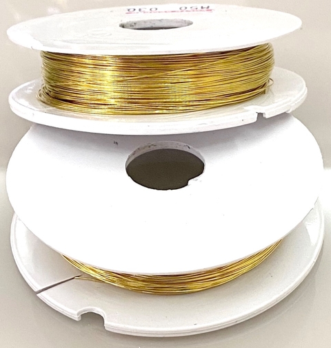 COD 4750 - Fio Metálico (Cooper) 0.20 Dourado - 50 Metros